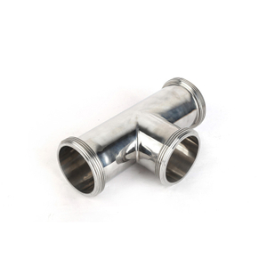 Pipe Fitting Stainless Steel Tee Sanitary Clamp Triplet SMS Standard