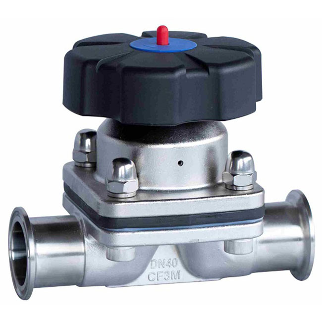 Stainless Steel Aseptic Manual Tri Clamp Sanitary Diaphragm Valve