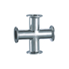 Pipe Fitting Stainless Steel Cross Sanitary Weld Quadruplet SMS Standard