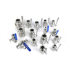 Stainless Steel Manual Welding Straight-Through Ball Valves with Clamp Ends for Food