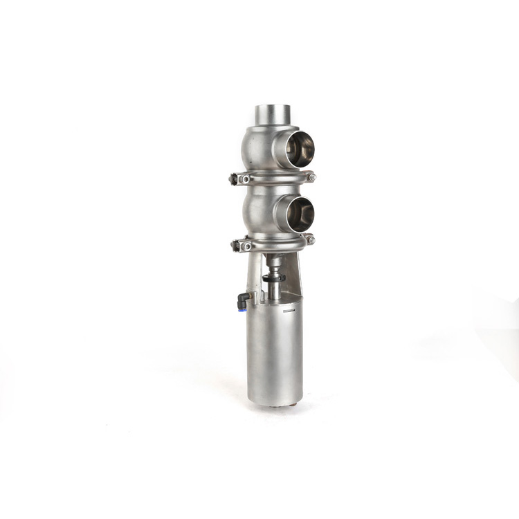 Sanitary Stainless Steel Pneumatic Welded Reversing Valve