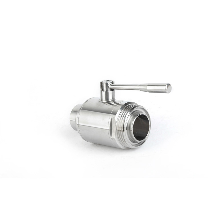 Stainless Steel Sanitary One Side Threaded One Side Welded Manual Ball Valve