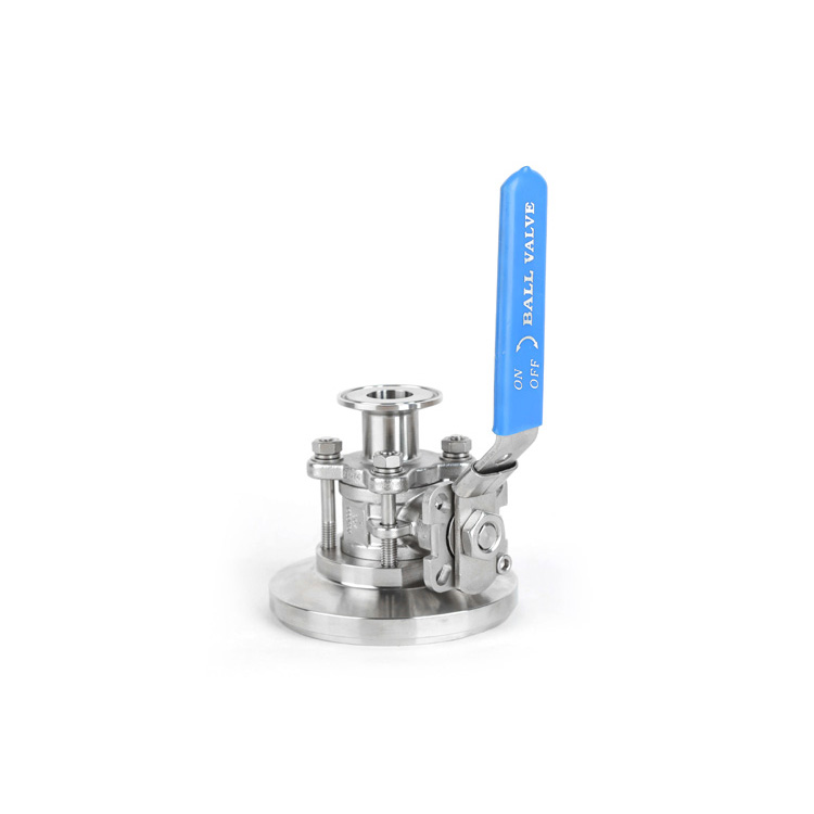 Stainless Steel Sanitary Manual Type Tank Bottom Ball Valve