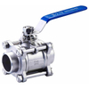 Stainless Steel Manual Welding Straight-Through Ball Valves with Clamp Ends for Food