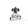 304 316L Sanitary Stainless Steel Manual Tee Diaphragm Valve