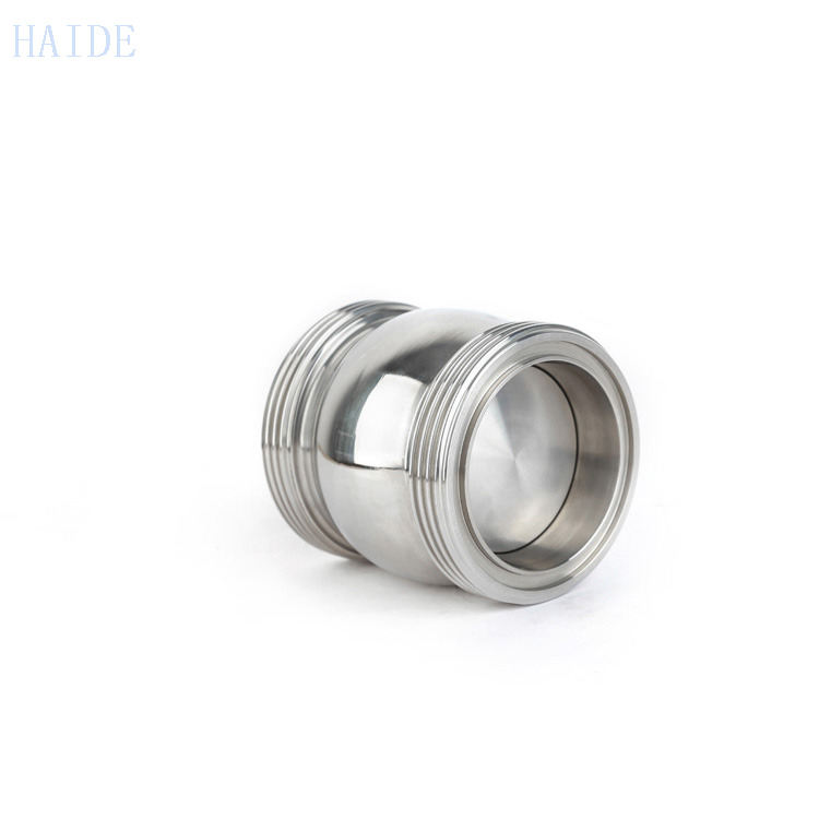 Stainless Steel Sanitary Back Pressure DIN Tri Weld Check Valve