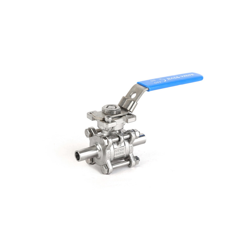 Sanitary Welding Non-Retention Ball Valve Food Grade Manual Stainless Steel