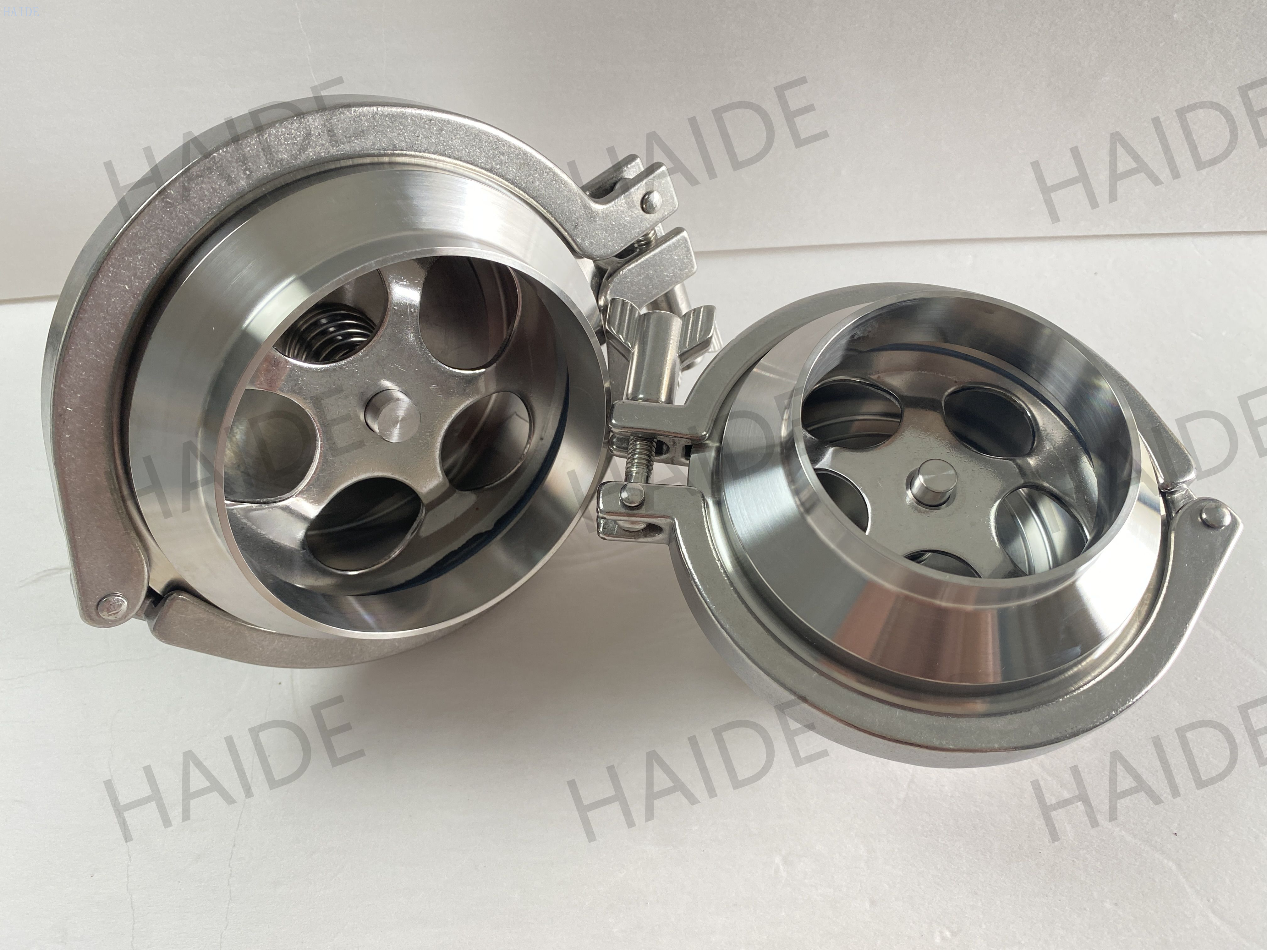 3A Customized Sanitary Middle Clamp Non Return Valve Stainless Steel Check Valve