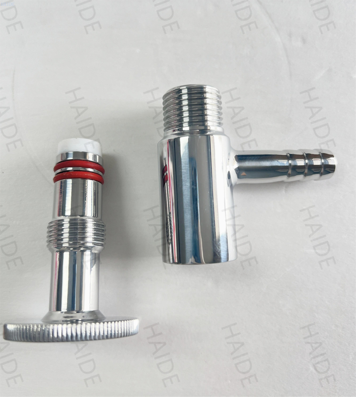 Stainless Steel 304/316L Sanitary Valve Wine Aseptic Male Thread 1/2 Sampling Sample