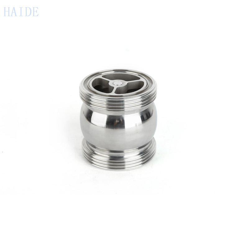 Stainless Steel Sanitary Back Pressure DIN Tri Weld Check Valve