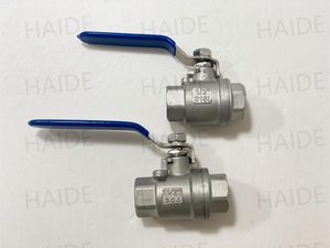 2PC Thread Industrial Valves with Optional Pad - Stainless Steel Float Ball Valve