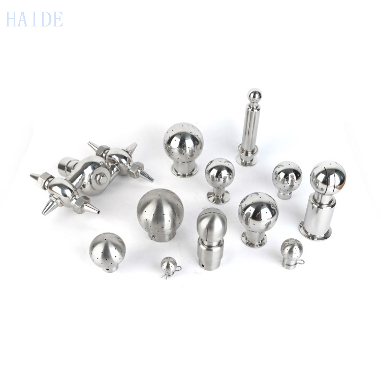 Factory Price Stainless Steel Sanitary Rotary Spray Ball with Thread End