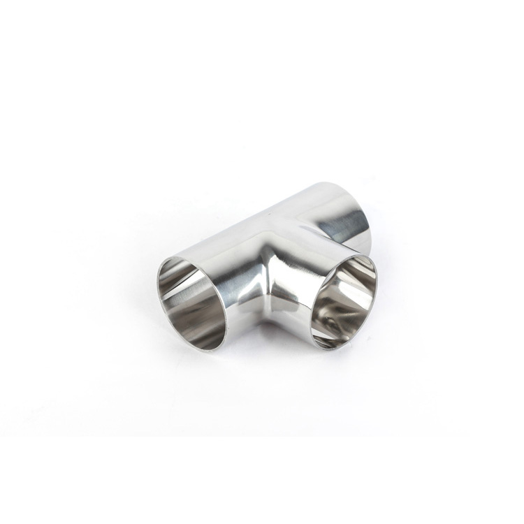 Stainless Steel Pipe Fitting Sanitary Tee Weld Triplet SMS Standard