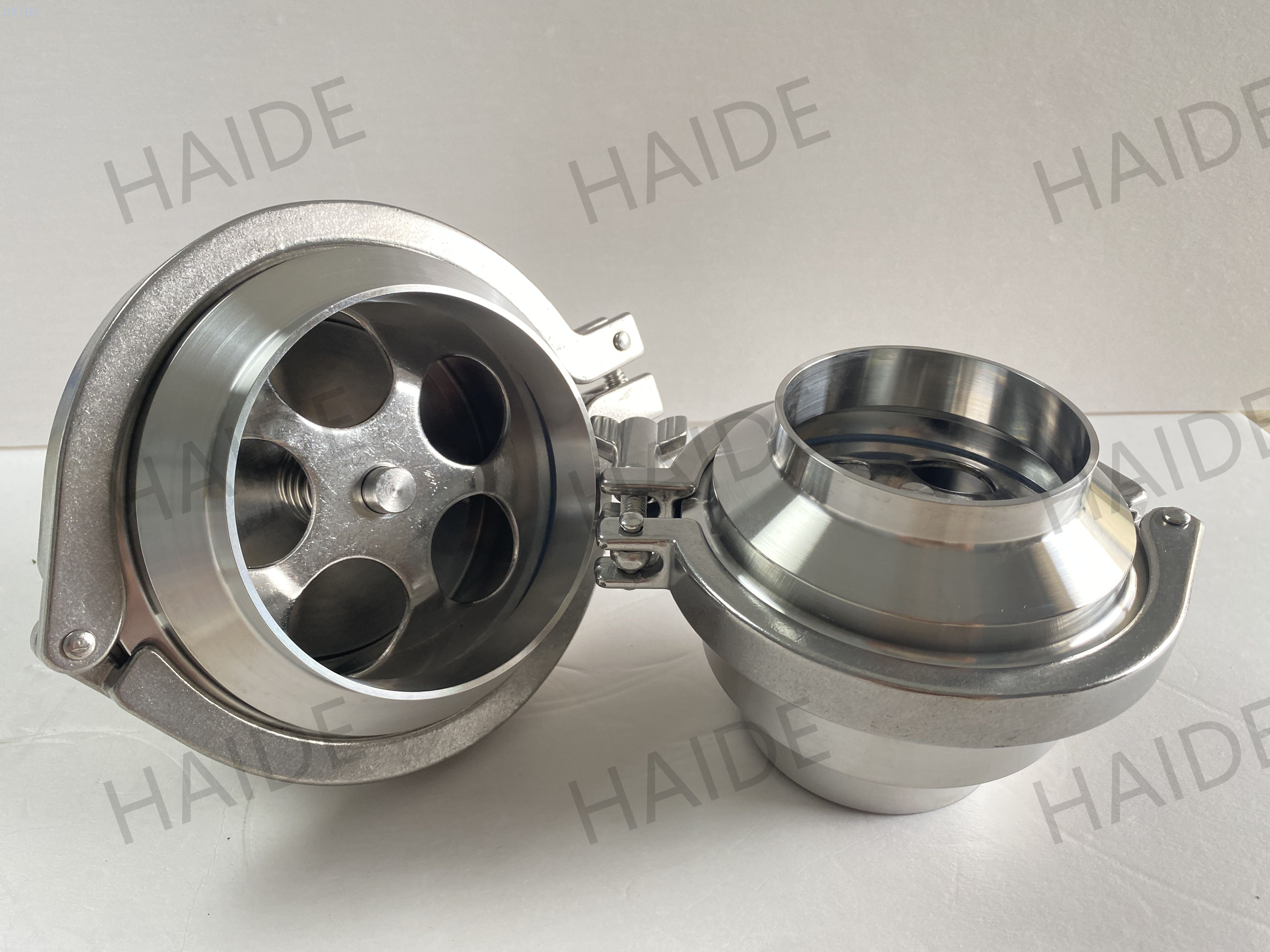 3A Customized Sanitary Middle Clamp Non Return Valve Stainless Steel Check Valve