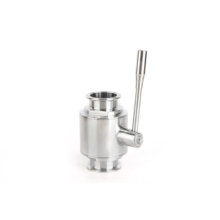 Stainless Steel Sanitary Grade Clamp Straight Ball Valve