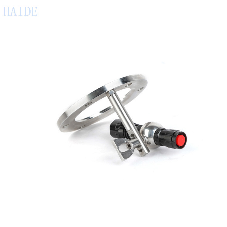 3A Flange Sight Tempered Glass with Stainless Steel Multi-Angle LED Light