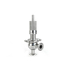 Stainless Steel High Purity Clamped Pressure Safety Relief Over Flow Valve