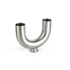 Pipe Fitting Elbow Sanitary Clamp "U"Type Triplet Stainless Steel 