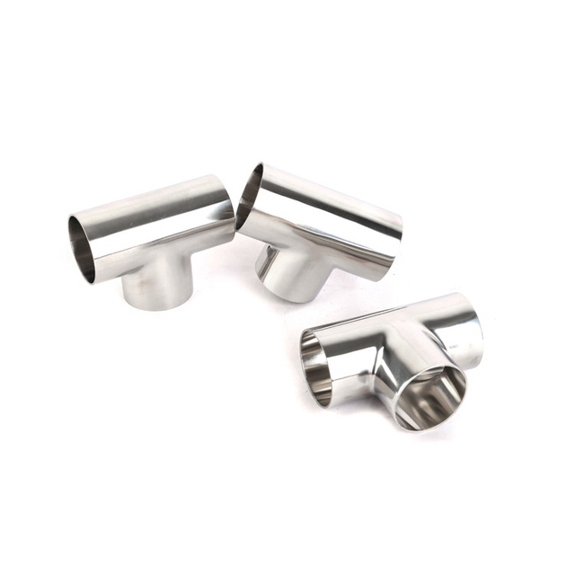 Stainless Steel Sanitary Fittings Welding Fitting Straight Equal Diameter Tee