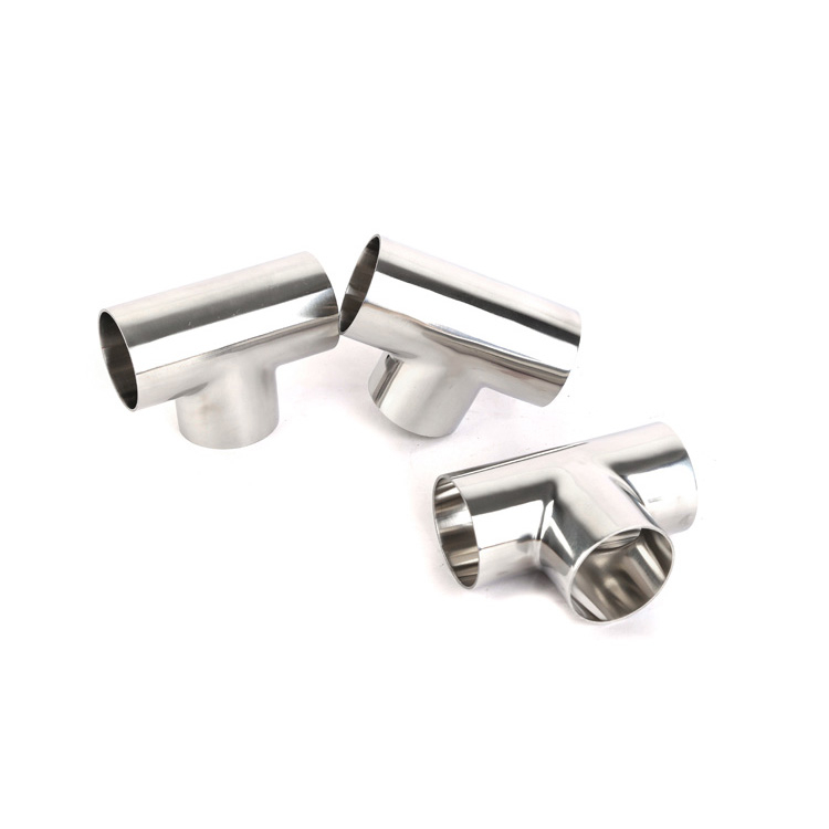 Stainless Steel Sanitary Fittings Welding Fitting Straight Equal Diameter Tee