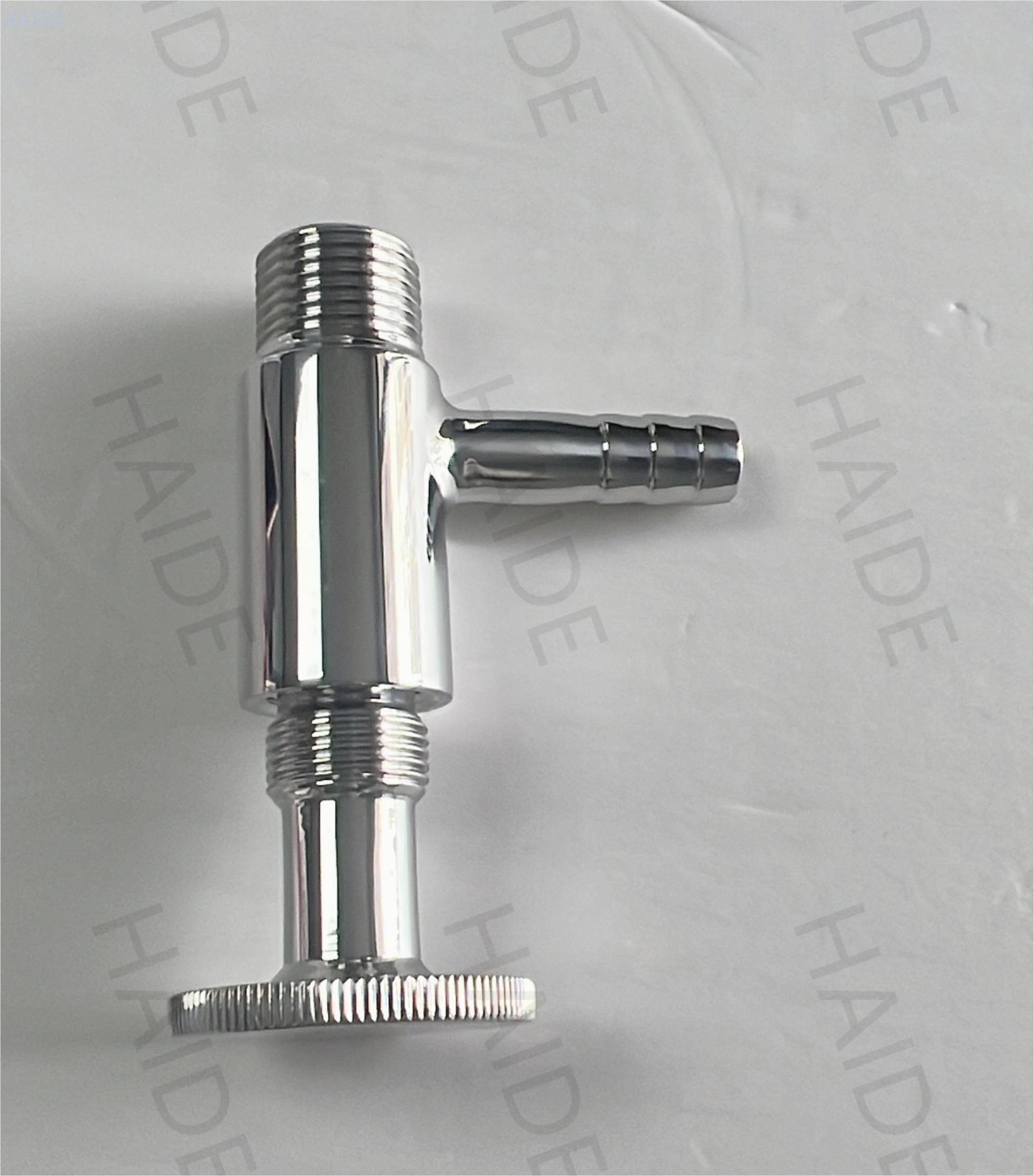 Stainless Steel 304/316L Sanitary Valve Wine Aseptic Male Thread 1/2 Sampling Sample