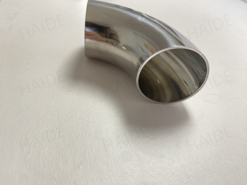 Stainless Steel Sanitary Pipe Fitting 45 Degree Bend Short Elbow