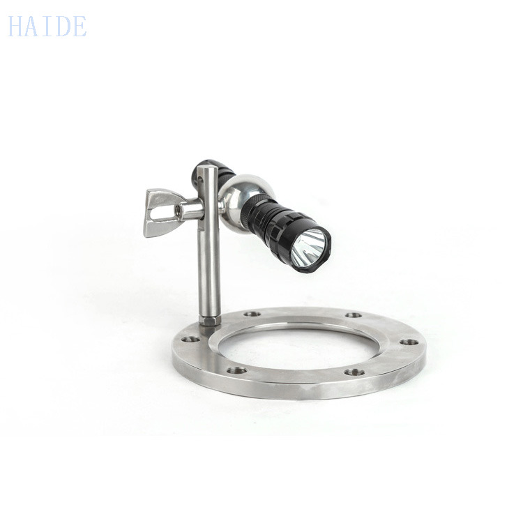 3A Flange Sight Tempered Glass with Stainless Steel Multi-Angle LED Light