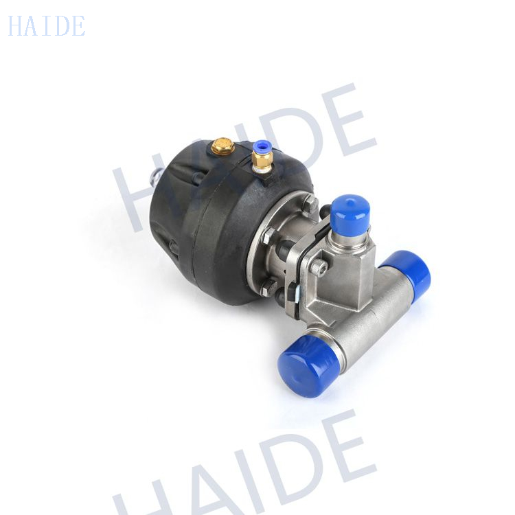 Factory Price Sanitary Pneumatic Diaphragm Membrane Valve Stainless Steel 316L